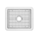 Whitehaus Whitehaus Collection Undermount/Drop-in Fireclay Kitchen Sinks, Stainless Steel Grid Included