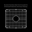 Whitehaus Whitehaus Collection Undermount/Drop-in Fireclay Kitchen Sinks, Stainless Steel Grid Included