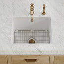 Whitehaus Whitehaus Collection Undermount/Drop-in Fireclay Kitchen Sinks, Stainless Steel Grid Included