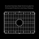 Whitehaus Whitehaus Collection Undermount/Drop-in Fireclay Kitchen Sinks, Stainless Steel Grid Included