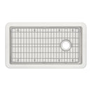 Whitehaus Whitehaus Collection Undermount/Drop-in Fireclay Kitchen Sinks, Stainless Steel Grid Included