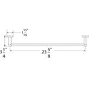 Huntington Brass, Euro Towel Bar 24inch