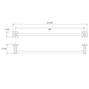 Huntington Brass, Razo/Sevaun Towel Bar 24inch