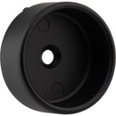 Matte Black Closed Knock-In Mounting Bracket for 1-5/16" Round Closet Rods