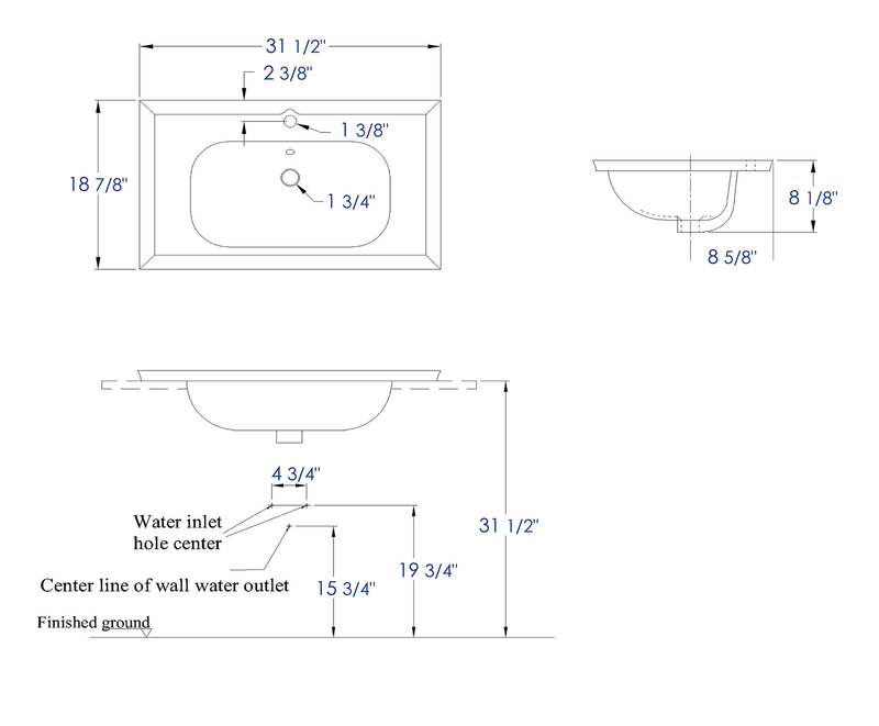 EAGO  Bathroom Sink