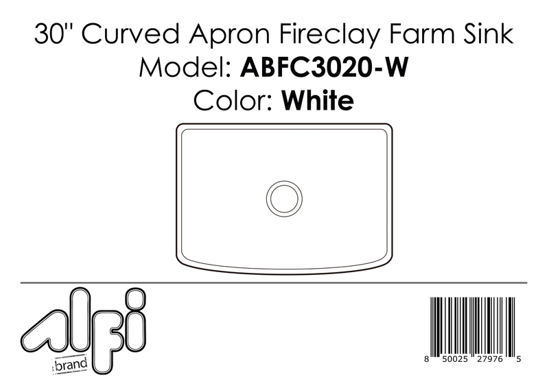 ALFI brand ABFC3020 Kitchen Sink