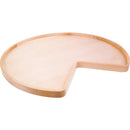 28" Kidney Wood Lazy Susan Individual Shelf (No Swivel)