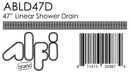 ALFI brand ABLD47D Shower Drain