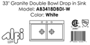 ALFI brand AB3418DBDI Kitchen Sink