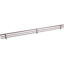 23" Wide Dark Bronze Wire Shoe Fence for Shelving