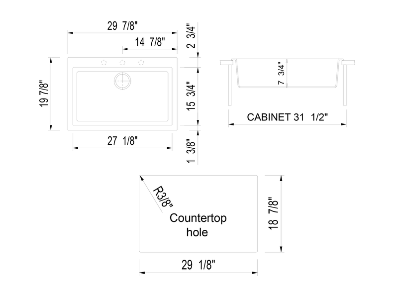 ALFI brand AB3020DI Kitchen Sink