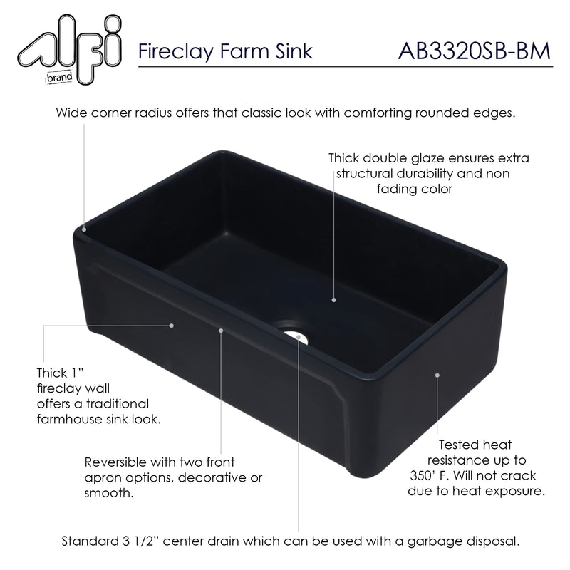 ALFI brand AB3320SB Kitchen Sink