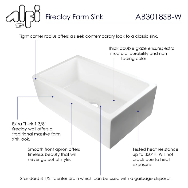 ALFI brand AB3018SB Kitchen Sink