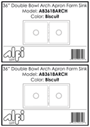 ALFI brand AB3618ARCH Kitchen Sink