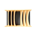 REV A SHELF Craftsman Collection Solid Wood Adjustable Deep Drawer Divider Insert w/ Black Accents for Base Cabinet Drawers