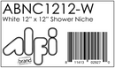 ALFI brand ABNC1212 Shower Niche