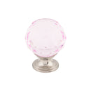 Top Knobs: Crystal Pink Crystal