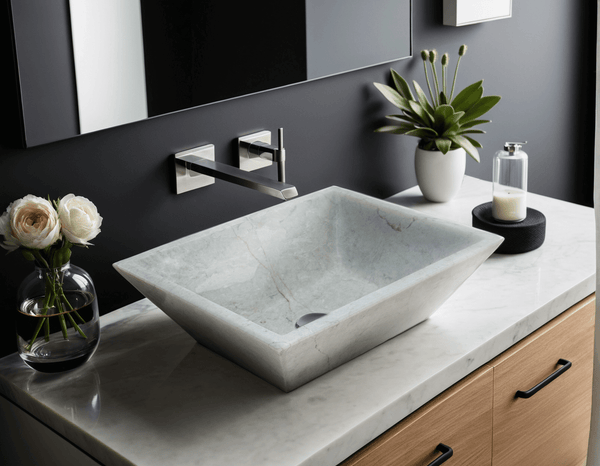Beige Marble Sink