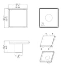 ALFI brand ABSD55B Shower Drain