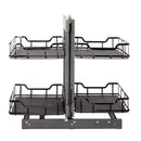 18" Black Nickel STORAGE WITH STYLE® Full-Height Blind Corner Organizer