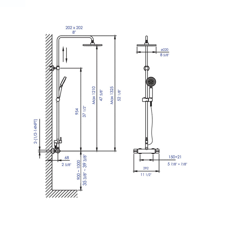 ALFI brand AB2867 Shower Set