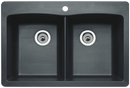 Blanco, Blanco Diamond Double Bowl Silgranit Drop-In/Undermount, Anthracite
