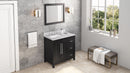 33" W x 1" D x 28" H Black Cade mirror