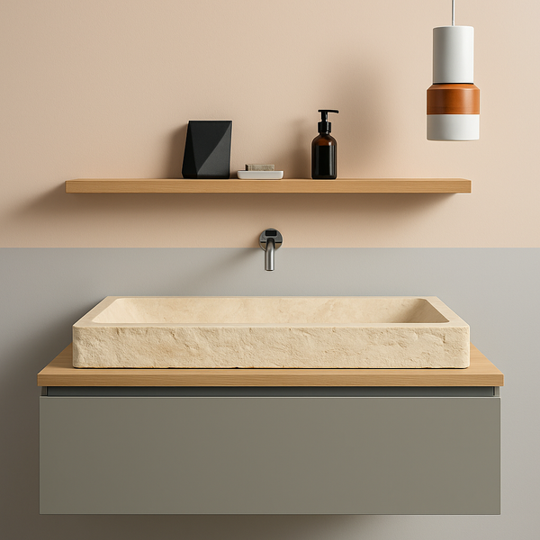 Troia Travertine Sink
