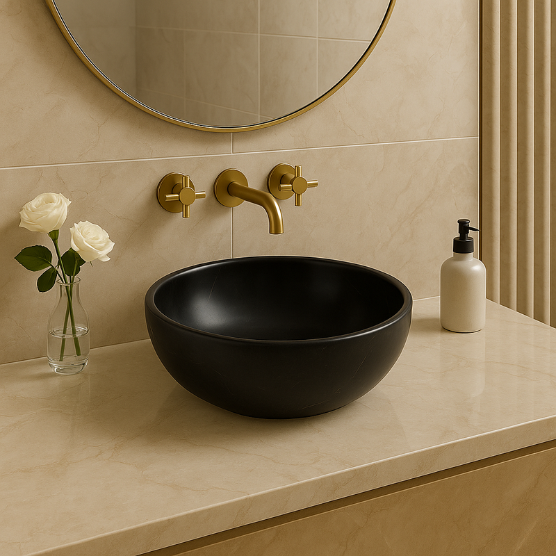 Black Marble Sink