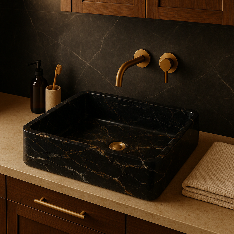 Luxury Black Marble Sink