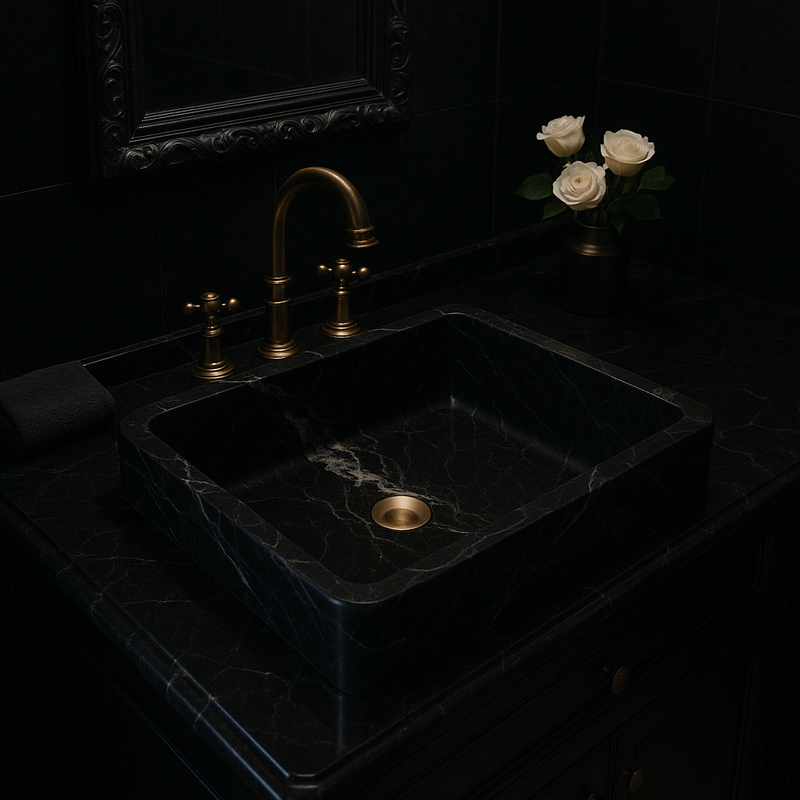 Luxury Black Marble Sink