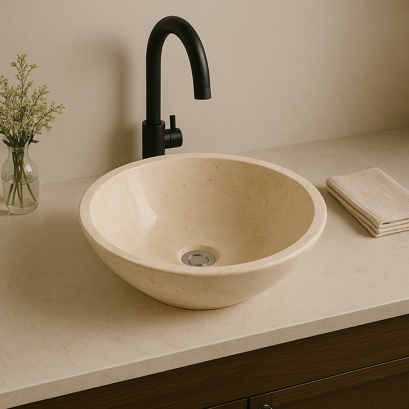 Cappuccino Marble Sink