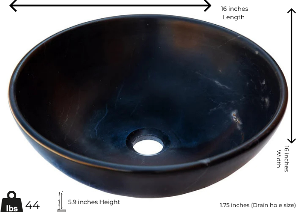 Black Marble Sink