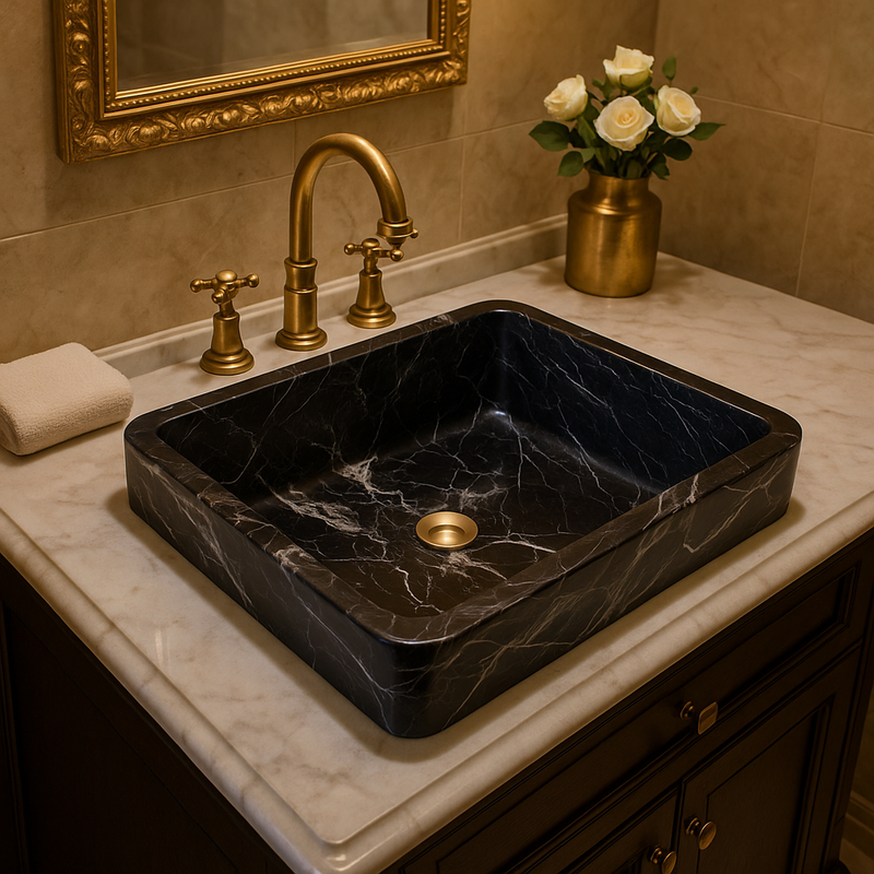 Luxury Black Marble Sink