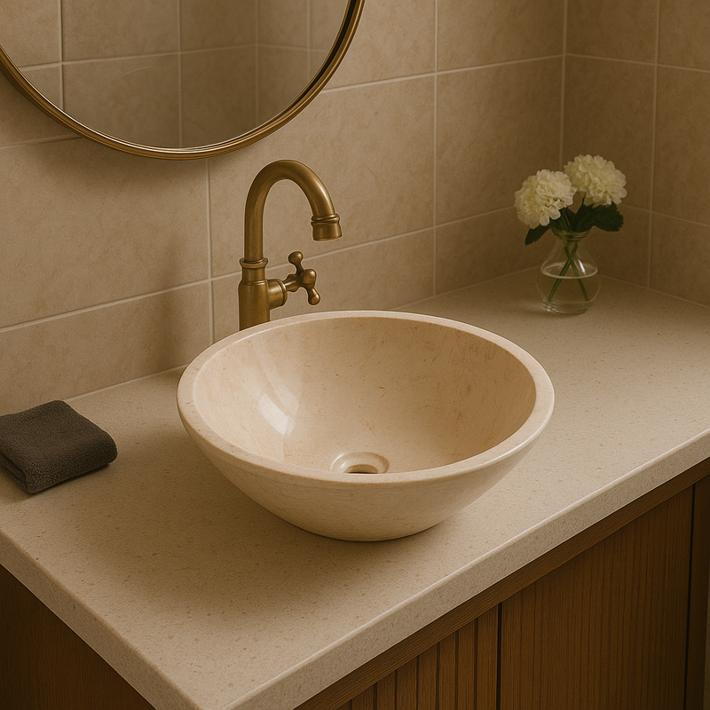 Cappuccino Marble Sink