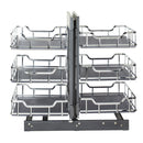 18" Polished Chrome STORAGE WITH STYLE® Full-Height Blind Corner Organizer