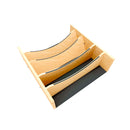 REV A SHELF Craftsman Collection Solid Wood Adjustable Deep Drawer Divider Insert w/ Black Accents for Base Cabinet Drawers