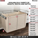 REV A SHELF : 18" W Basket Liners for Rev-A-Shelf CB Series Closet Baskets