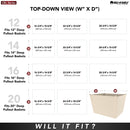 REV A SHELF : 24" W Basket Liners for Rev-A-Shelf CB Series Closet Baskets