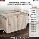 REV A SHELF : 30" W Basket Liners for Rev-A-Shelf CB Series Closet Baskets
