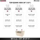 REV A SHELF : 18" W Basket Liners for Sidelines CBLSL Series Closet Baskets