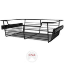 REV A SHELF : 18" W Closet Baskets for Custom Closet Systems (3-Pack)