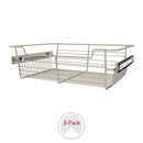 REV A SHELF : 18" W Closet Baskets for Custom Closet Systems (3-Pack)