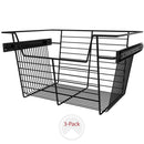 REV A SHELF : 18" W Closet Baskets for Custom Closet Systems (3-Pack)