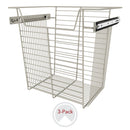 REV A SHELF : 18" W Closet Baskets for Custom Closet Systems (3-Pack)