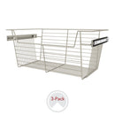 REV A SHELF : 24" W Closet Baskets for Custom Closet Systems (3-Pack)