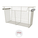 REV A SHELF : 30" W Closet Baskets for Custom Closet Systems (3-Pack)