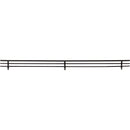 23" Wide Matte Black Wire Shoe Fence for Shelving