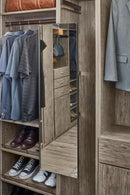 REV A SHELF : Rotate and Slide Mirror for Custom Closet Systems