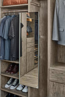 REV A SHELF : Rotate and Slide Mirror for Custom Closet Systems